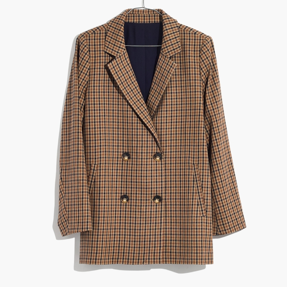 Madewell Caldwell Double-breasted Balzer in Desert